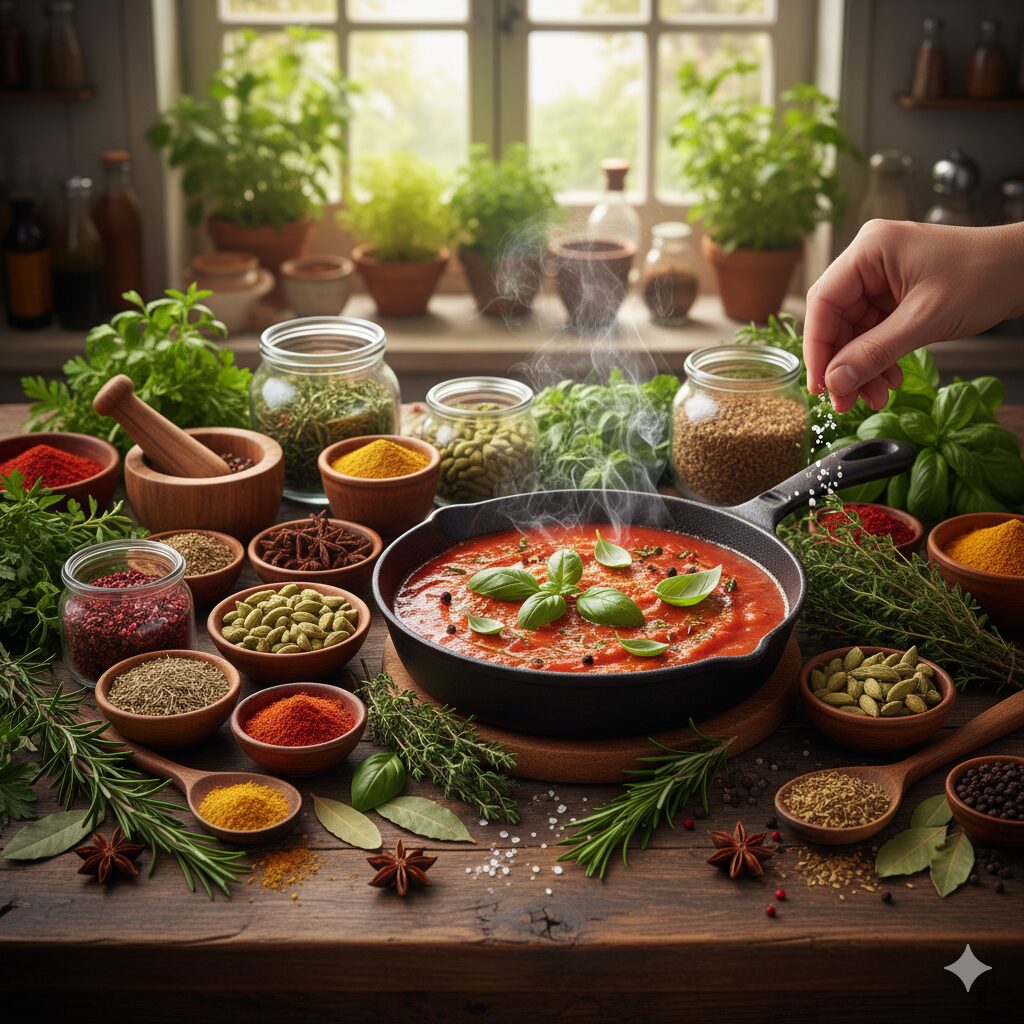 家庭料理をプロの味に変える スパイスとハーブの魔法